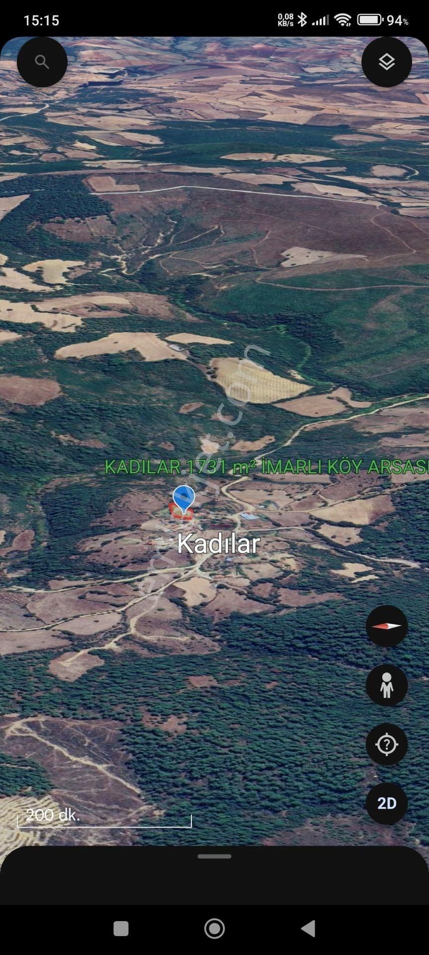 1731 M² %40 2 Kat İmarlı Köy Arsası Kadılar Köyü Çan Çanakkale - Görsel 8