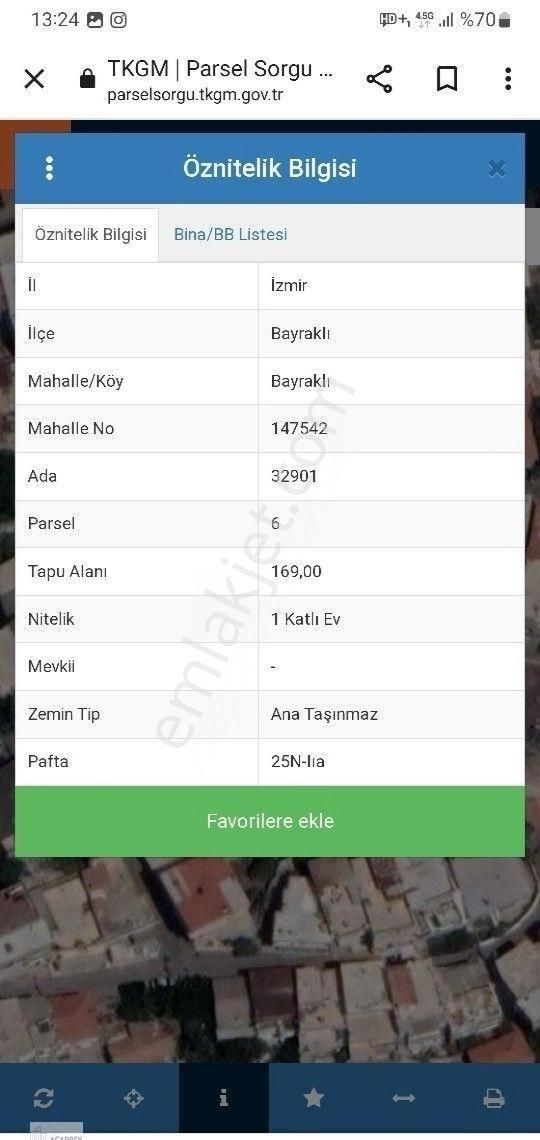 Acil Satılık, İzmir Bayraklı Çiçek Mah. 169 M2 4 Kat İmarlı Arsa - Görsel 15