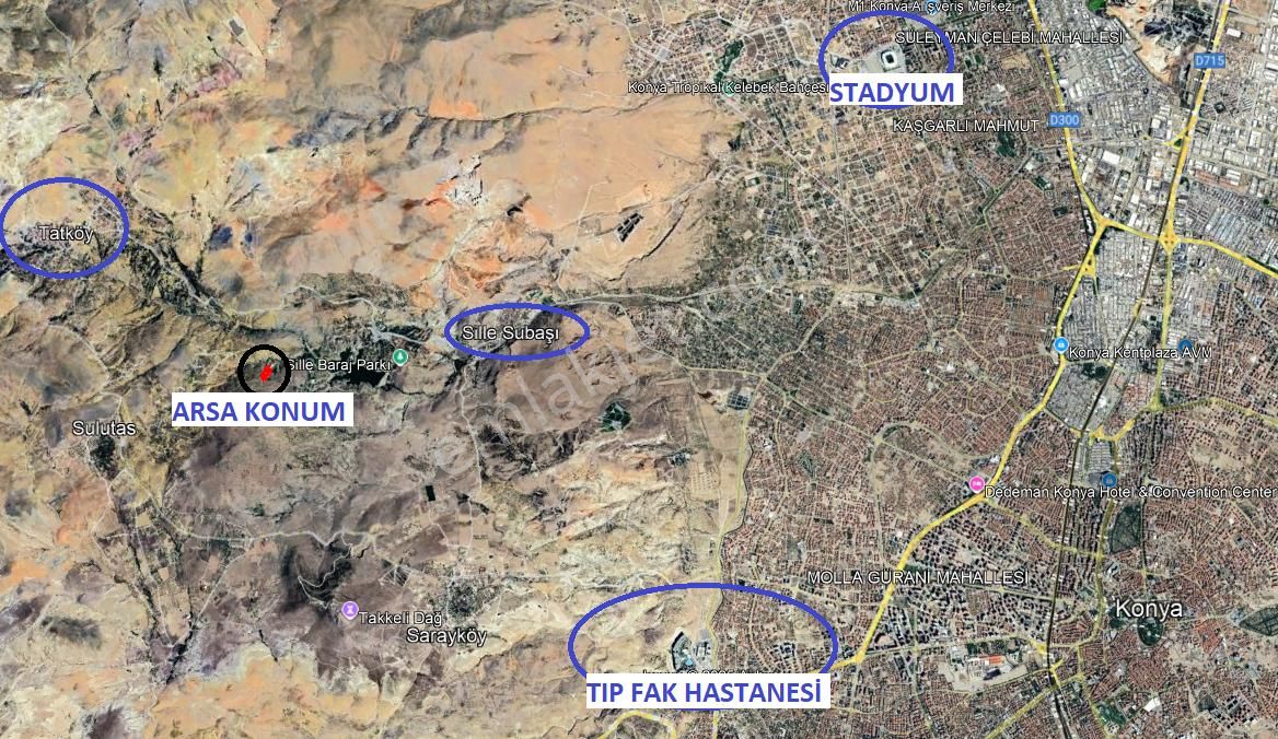 Tarihi Sille Mahallesine Yakın 6265 M2 Müstakil Bağ Tapulu Arazi - Görsel 10