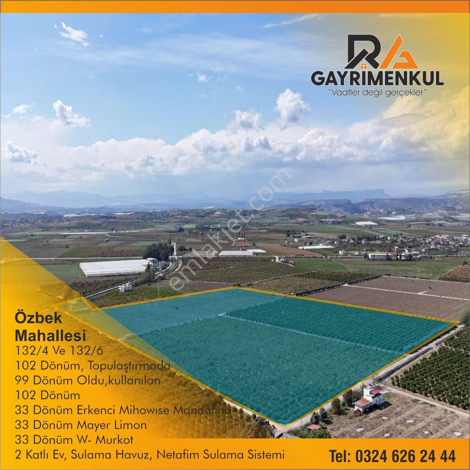 Ra Gayrimenkul Özbek Mh.satılık 102 Dönüm Bahçe - Görsel 4