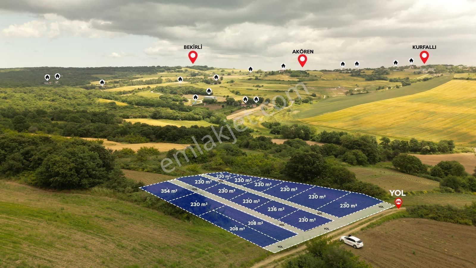 Kurfallıda Huzurun Ve Kazancın Adresi 230 M² Satılık Tarla