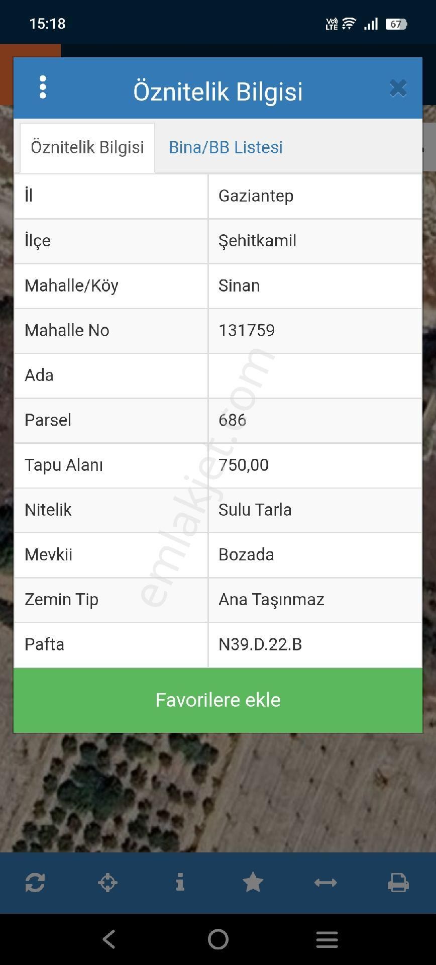 Kral Emlaktan Şehitkamil Sinan Köyünde Satılık Bağ Evi