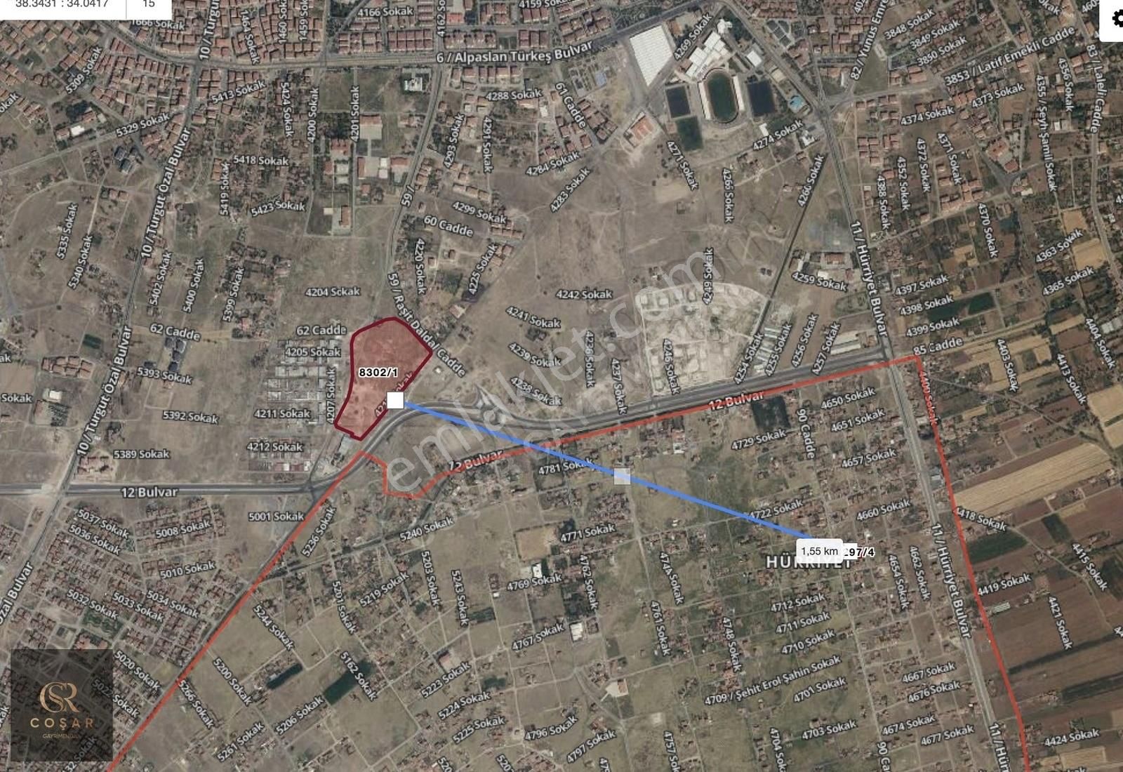 -coşargyo-hürriyet/sağlık/köşe/parkcephe/600m2/3kat Fırsat Arsa