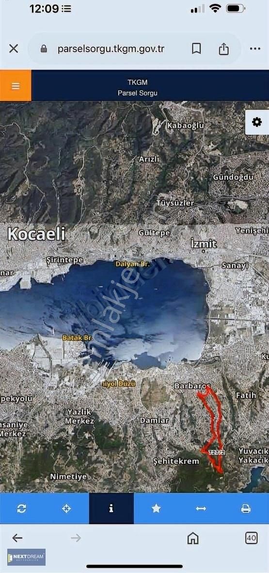 Başiskele Altınkentte İmar Sınırında 216 M2 Tarla