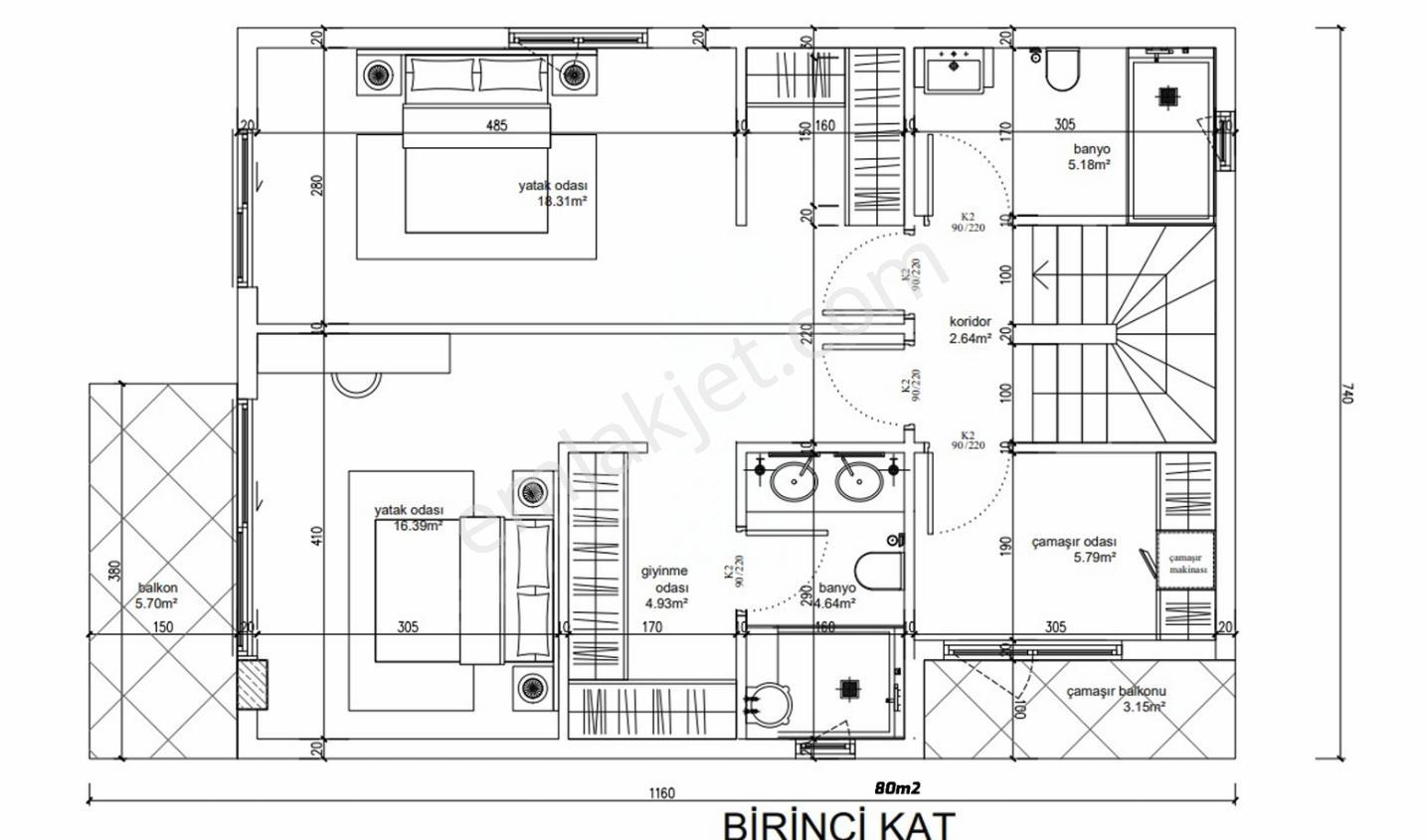 Kaçırılmayacak Fırsat Manavgat Gündoğdu'da Projesi Devam Eden Natamam Satılık Villa - Görsel 26