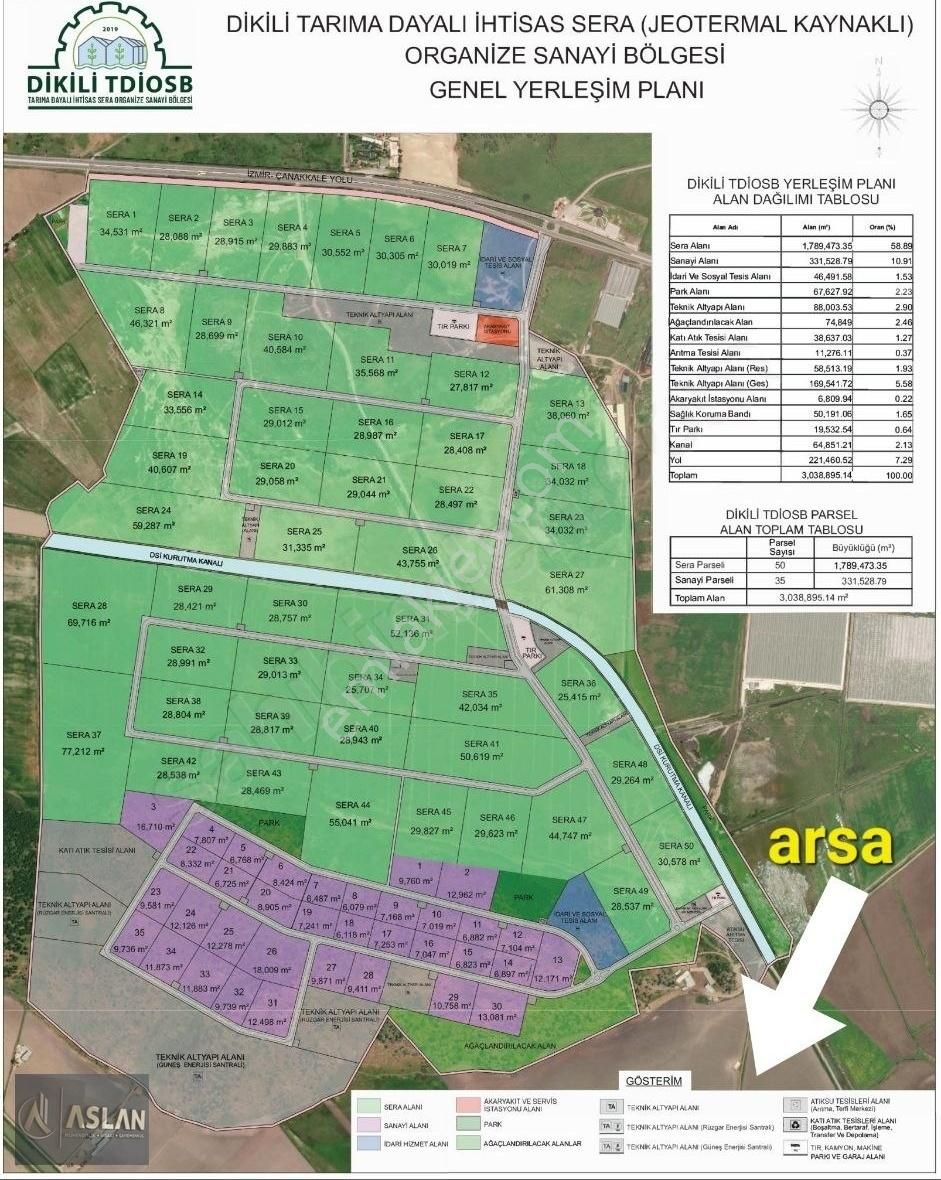 Dikili Serbest Bölge Ve Sera Organize Bölgesi Arasında 22 Dönüm - Görsel 2