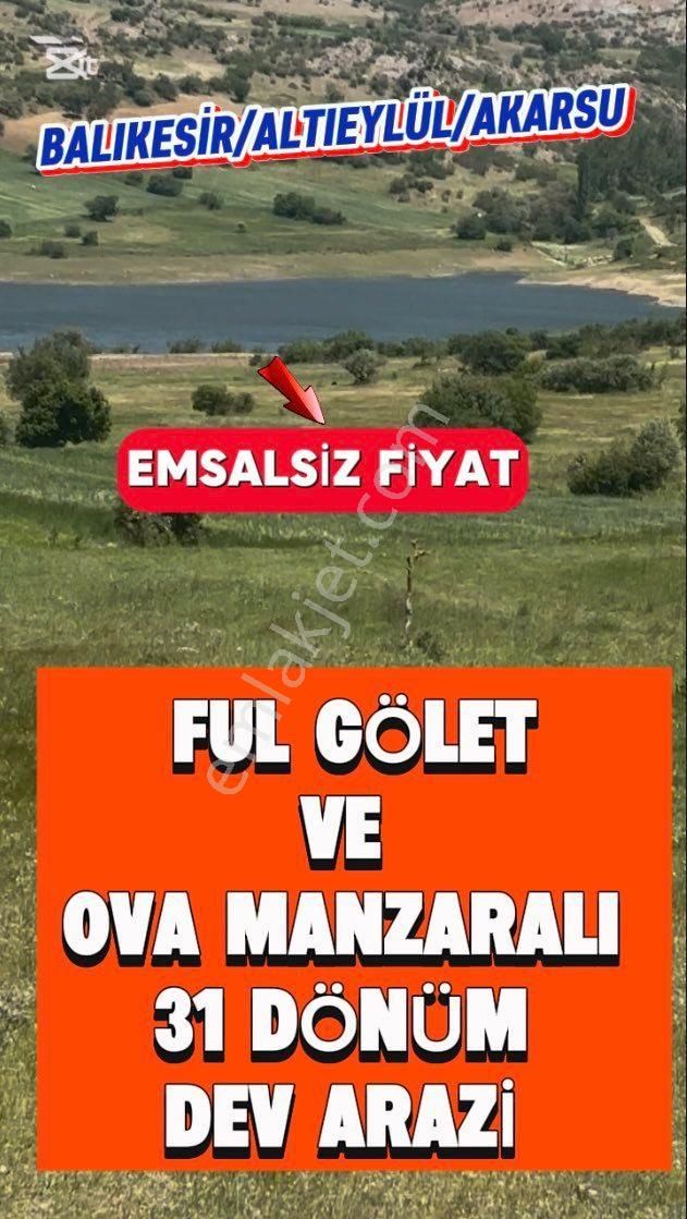 Fiyat Güncellendi Balıkesir Akarsu’da Ful Baraj Ve Ova Manzaralı 31 Dönüm Fırsat Çiftlik Ararzi 🌿