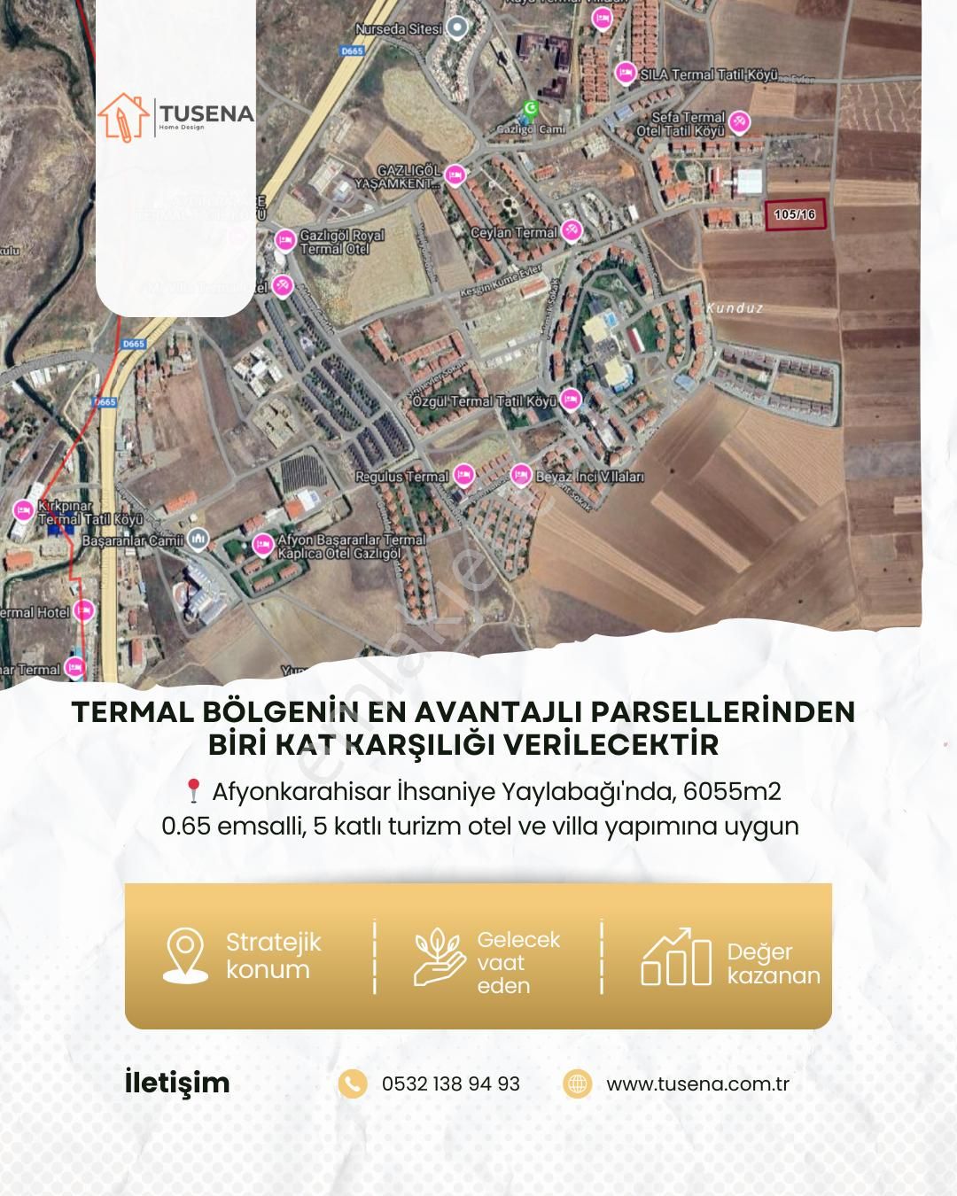 Termal Cazibe Merkezinde Kat Karşılığı Proje Arsası!