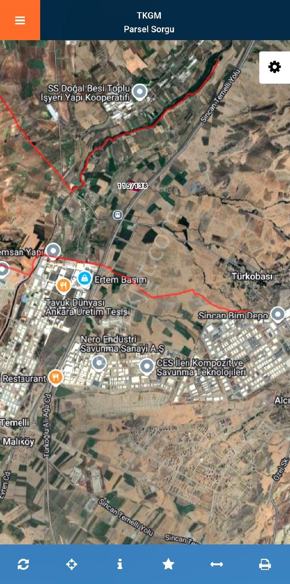 Sincan Temelli Türkobası 485m2 Yatırımlık (konut İmarına Yakın) Hisse Tapulu