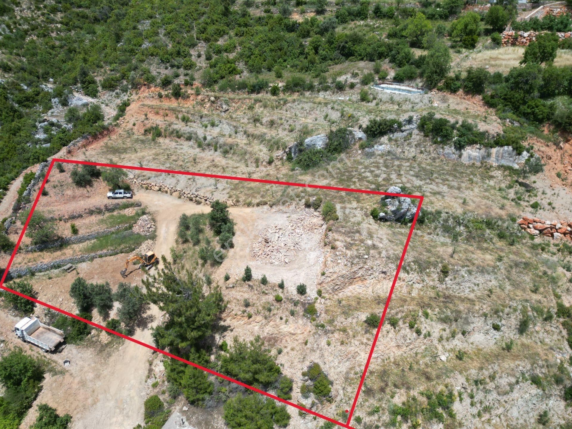 Yenice Köyünde Deniz Ve Vadi Manzaralı Hafriyatı Yapılmış 1800 M2 Tarla - Görsel 8