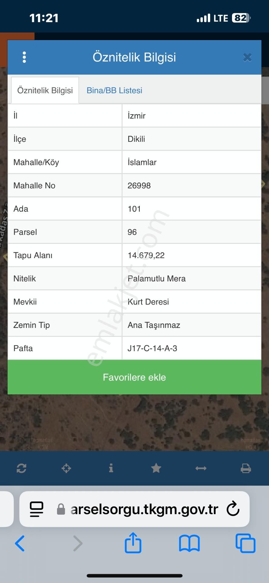 İzmir Dikili İslamlar Mah Palamutlu Mera 14.680 M2 - Görsel 3