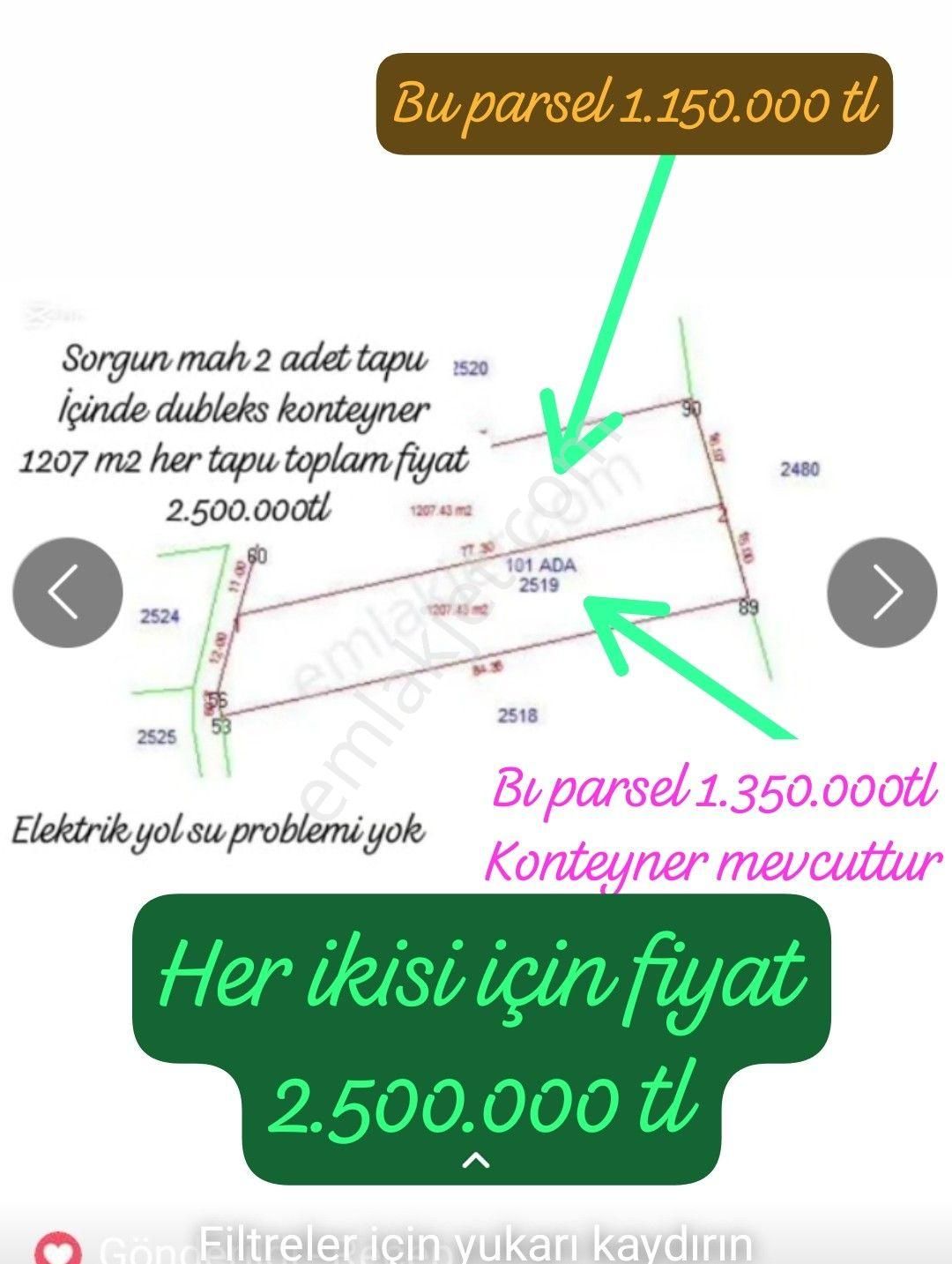 Erdemli Sorgun Mahallesi'nde Satılık Tarla - Görsel 4