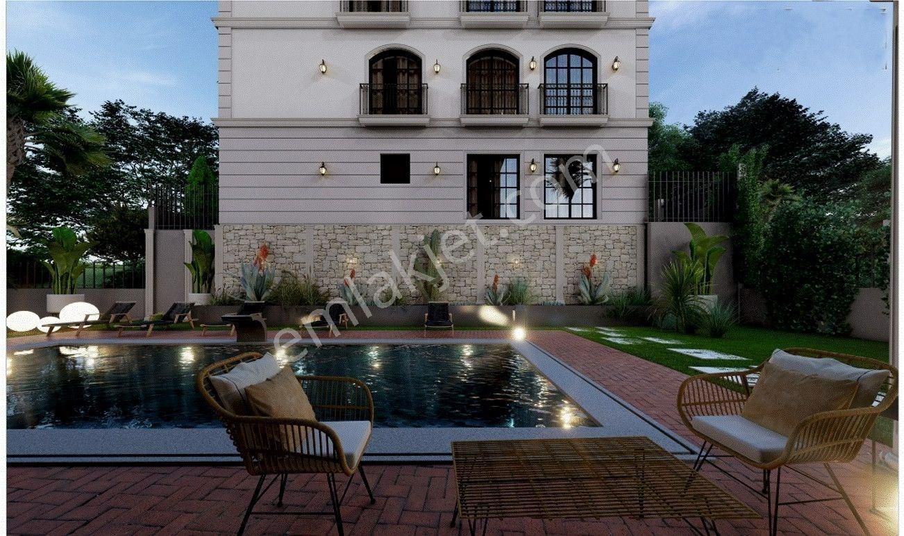 Kuşadasında Projeden Yatay Mimari Lüks Satılık Daireler
