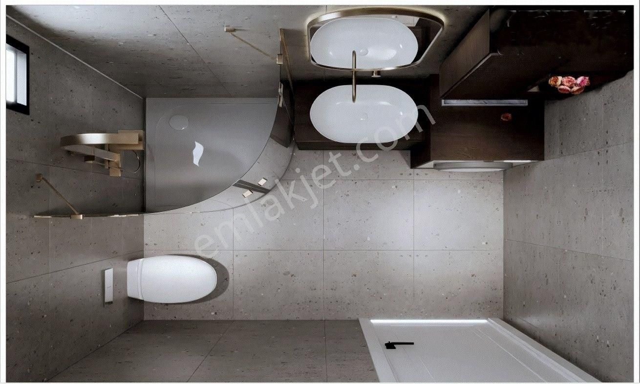 Kuşadası Merkezde Projeden Yatay Mimari Bahçeli Loft Daire - Görsel 13