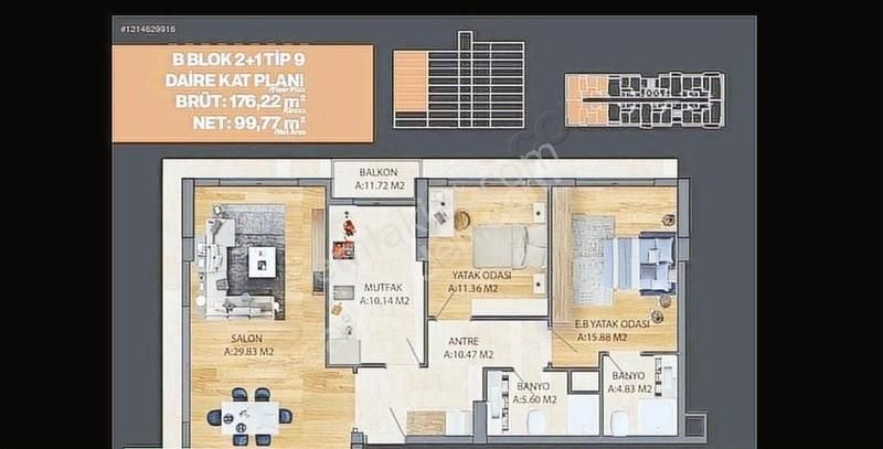 Acil Empire Beylikdüzü'nde Haziran 2025 Teslim 2+1 Satılık Daire - Görsel 3