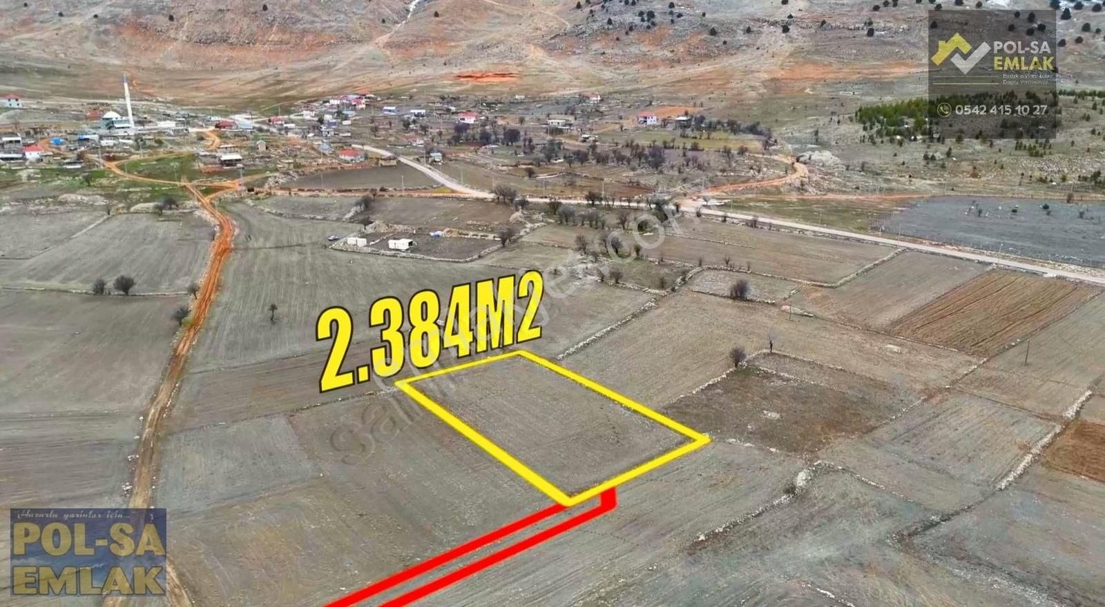 Korkuteli Beğiş Köyü Satılık 2.384m2 Tarla Resmi Yolu Var - Görsel 2
