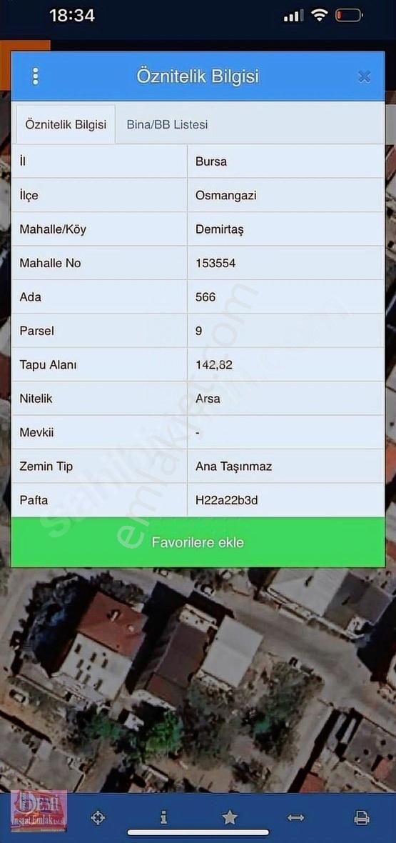 Sakarya Mahallesinde İmarlı Arsa