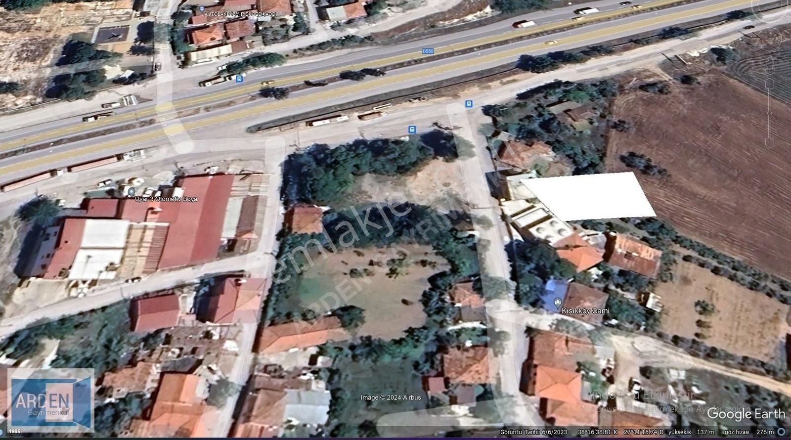 Arden Gyo'dan Menderes Kısık Girişinde İmarlı Arsa - Görsel 11