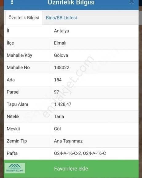 Elmalı Gölova Mah Merkezine Yakın Konumda 1428 M2 Satılık Arazi - Görsel 7