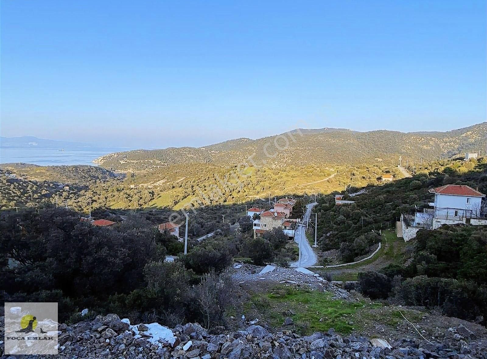 Foça Emlak'tan Sazlıca Da Full Deniz Manzaralı Arsa - Görsel 7