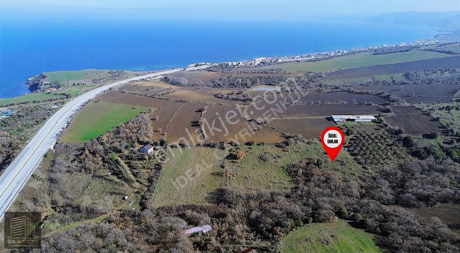 Lapseki Güreci Altına Full Boğaz Manzaralı 4312 M2 Satılık Tarla