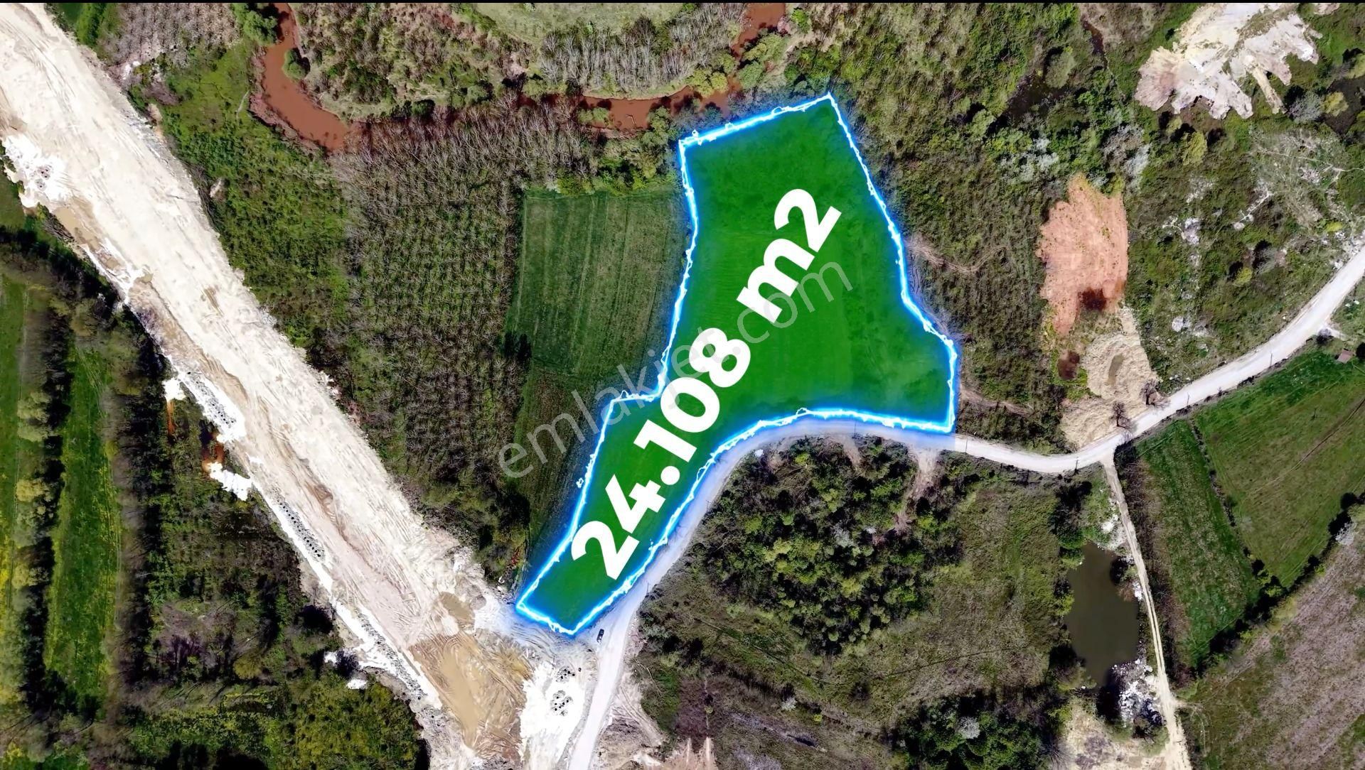 24 Dönüm Okçular Köyü'nde Yeni Arıt Yolu Kenarı Satılık Arsa