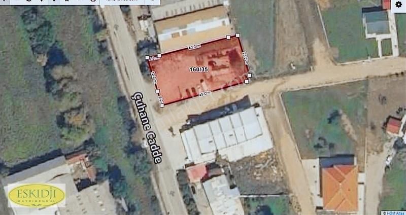 Eskidjiden Çuhane Cad.üzerinde Satılık 1373 M2 Kdkç Alanı