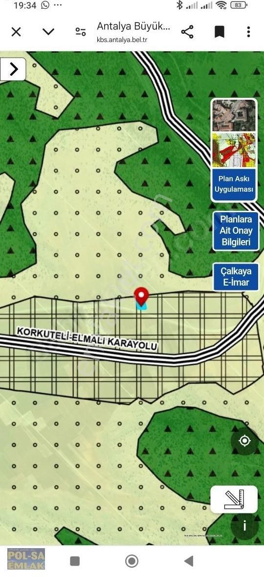 Korkuteli Sımandır Da Satılık 1.353m2 Tarla Resmi Yolu Var - Görsel 5