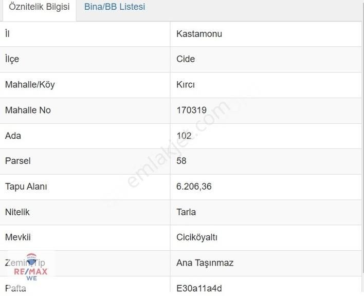 Cide - Kırcı - Yolla Cepheli - 6.200 M2