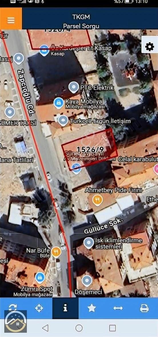 Sıtmapınarı Ana Caddede Satılık 2 Adet Arsa Payı