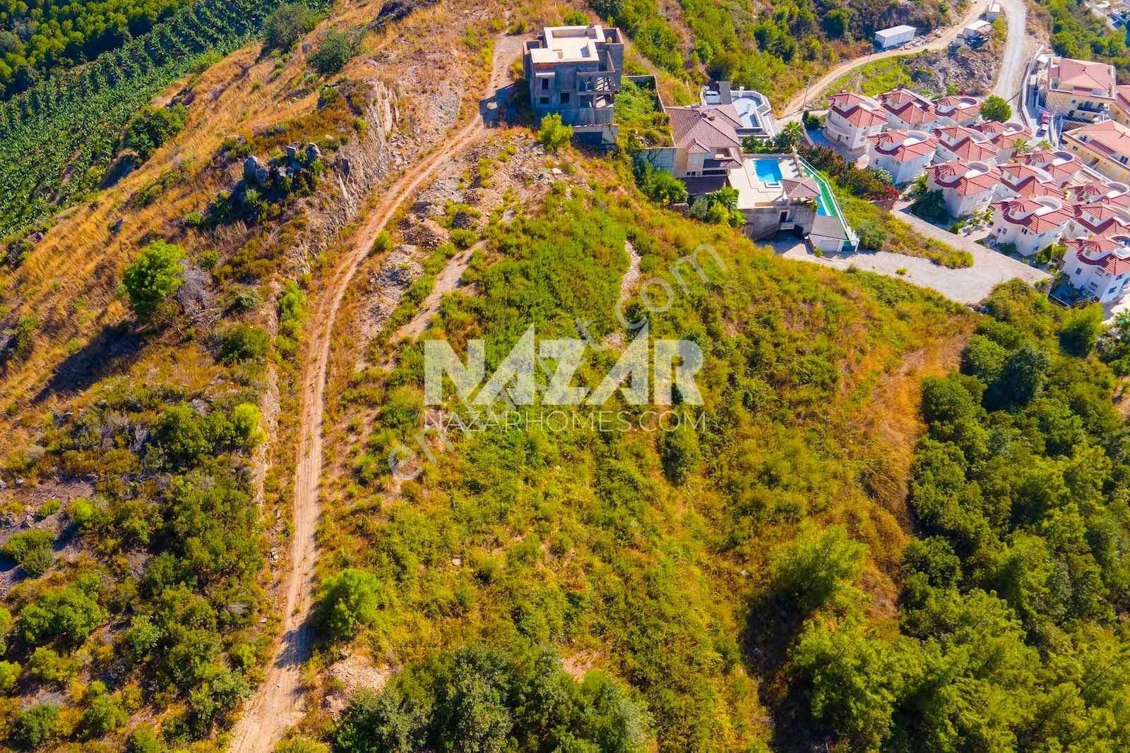 Alanya Kargıcak’ta Satılık İmarlı Deniz Manzaralı 521 M² Arsa