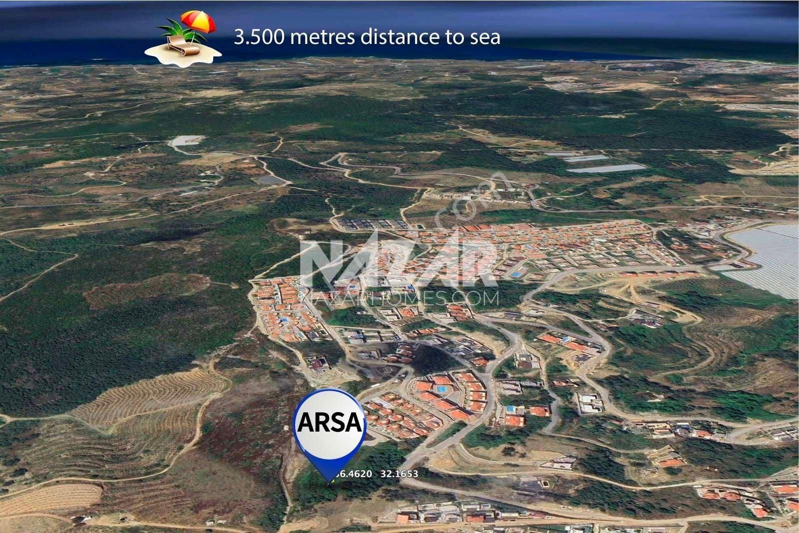 Alanya Kargıcak’ta Satılık İmarlı Deniz Manzaralı 531 M² Arsa