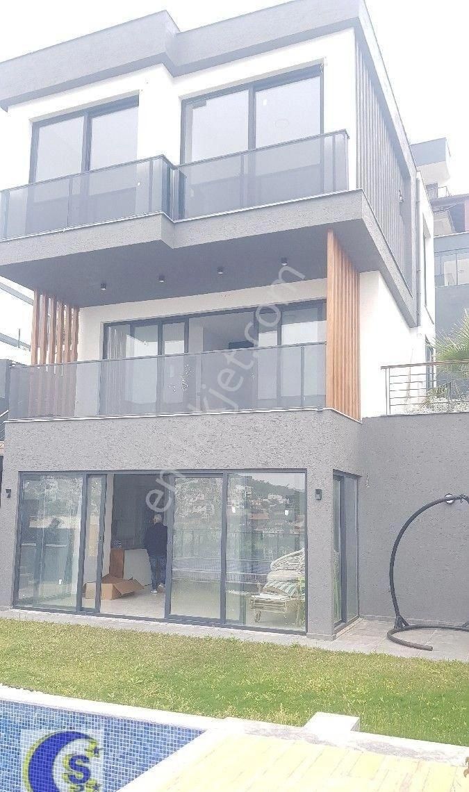 Bodrum Boğaziçınde Deniz Manzaralı, Mustakıl Havuzlu, Kapalı Otoparklı ,asansörlü Villa, - Görsel 28