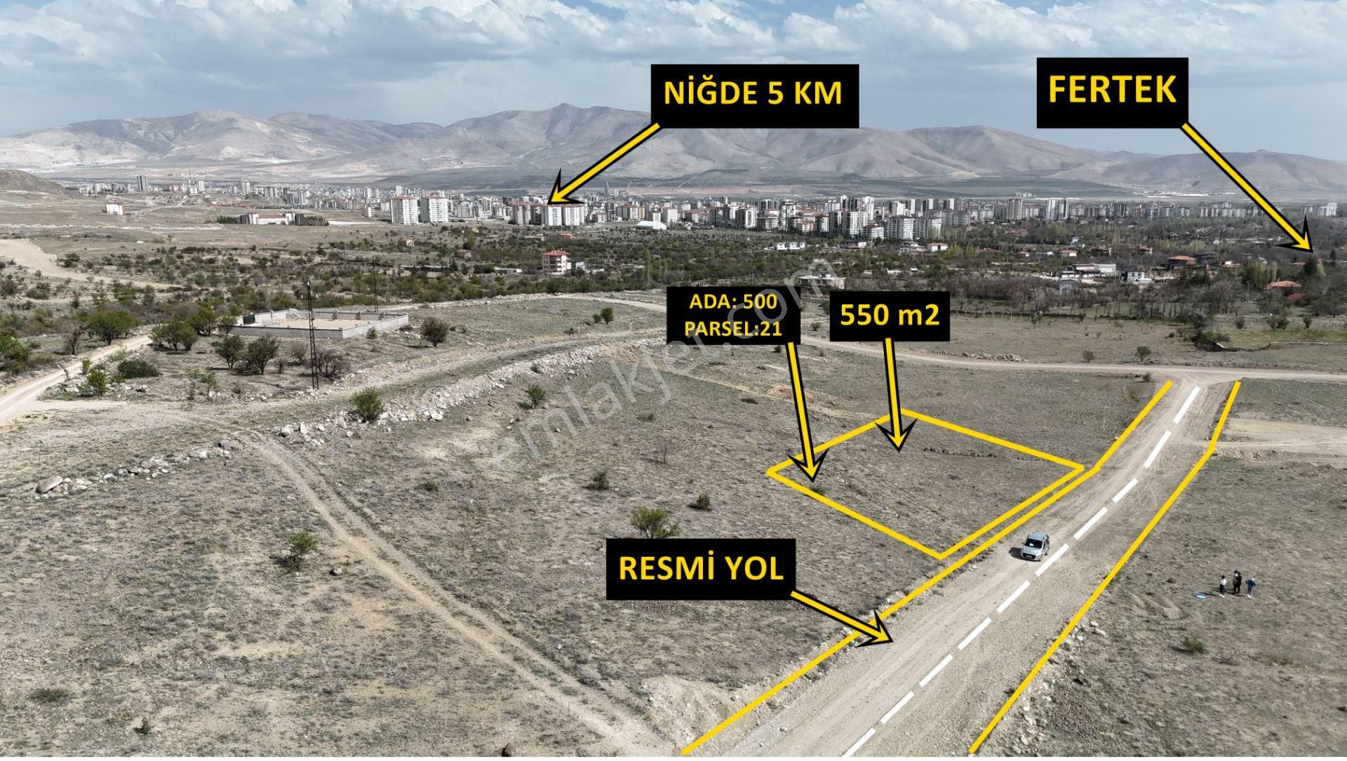 E.gökal Fertek Mükemmel Yatırım ! 550 M2 Yola Cephe Arsa !