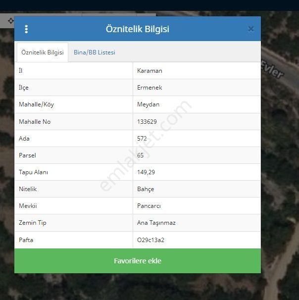 Karaman Ermenek Meydan Mevkiinde Satılık 2 Adet Arazi - Görsel 3
