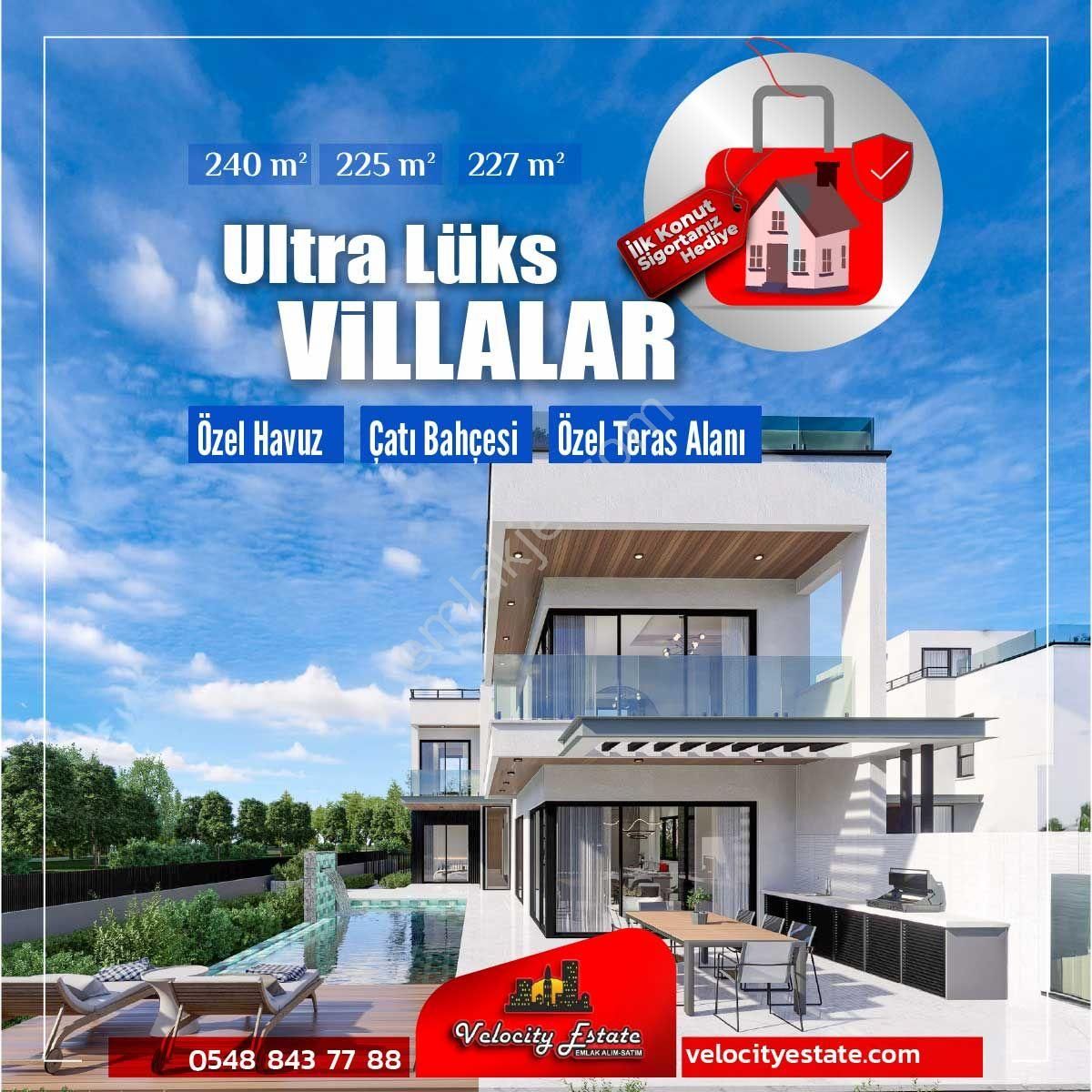 Girne Çatalköy'de Modern Tasarım Satilik Lux Villa