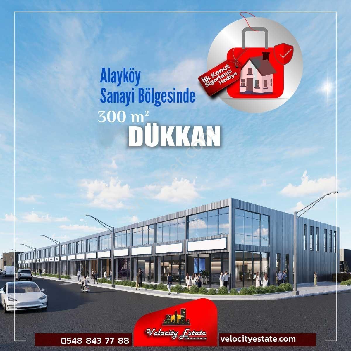 Alayköy Sanayi Bölgesinde Yatırıma Uygun Satılık Dükkanlar