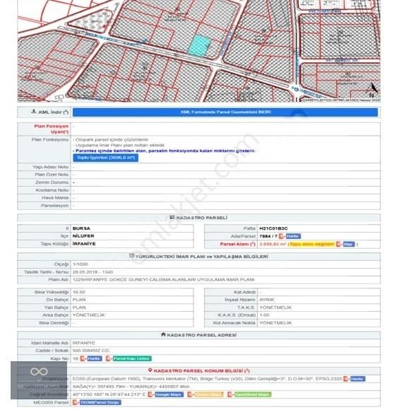 İzmir Yoluna Yakın Satılık Sanayi İmarlı Arsa Hissesi