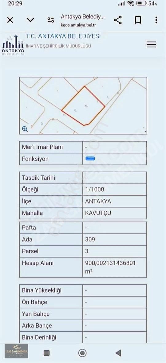 Uzağ Gayrimenkul-karlısu Bölgesinde İmarlı İfrazlı 900 M2 Arsa