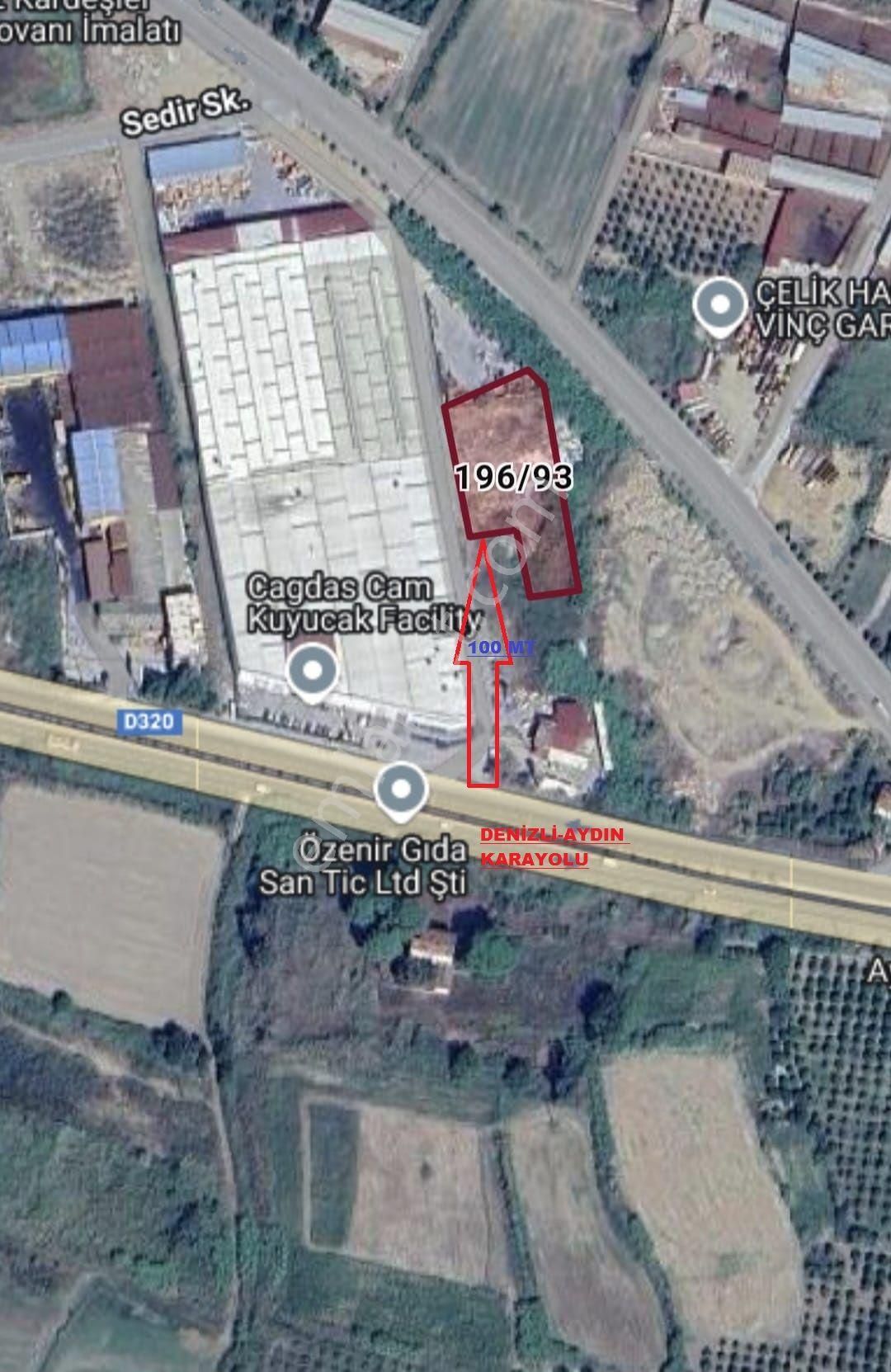Kuycakta Satılık Sanayi İmarlı Arsa