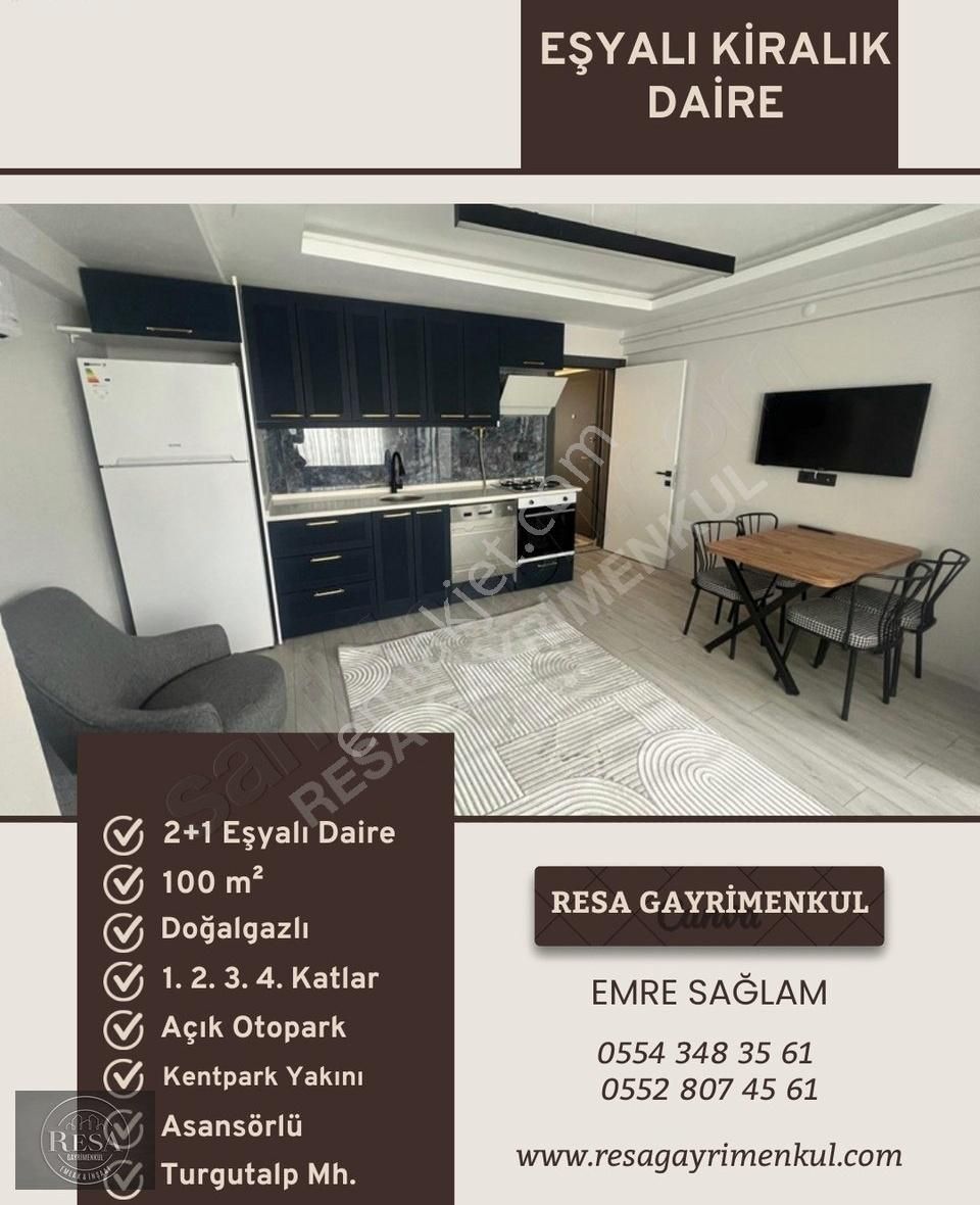 Resa Gayrimenkul'den Turgutalp Kapalı Havuz Karşısı Eşyalı 2+1