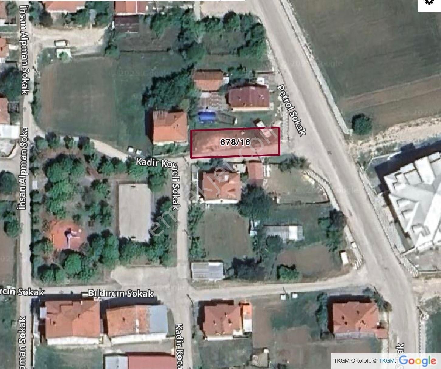 Kuruçay Mah. 346 M2 Satılık Arsa-altın Emlak
