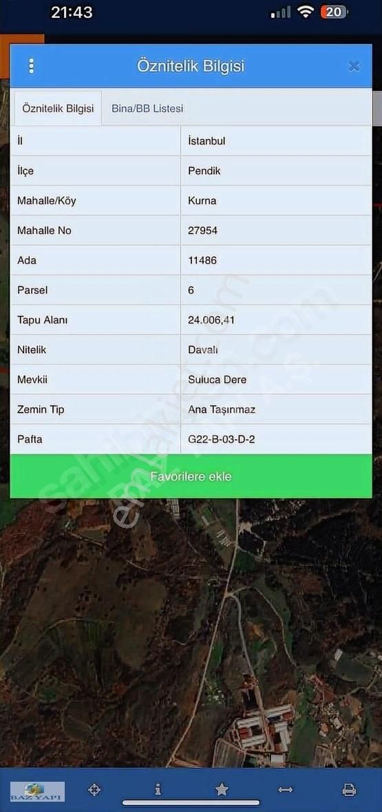 Baz Yapıdan Araç Takaslı Ana Yola Yakın Arazi