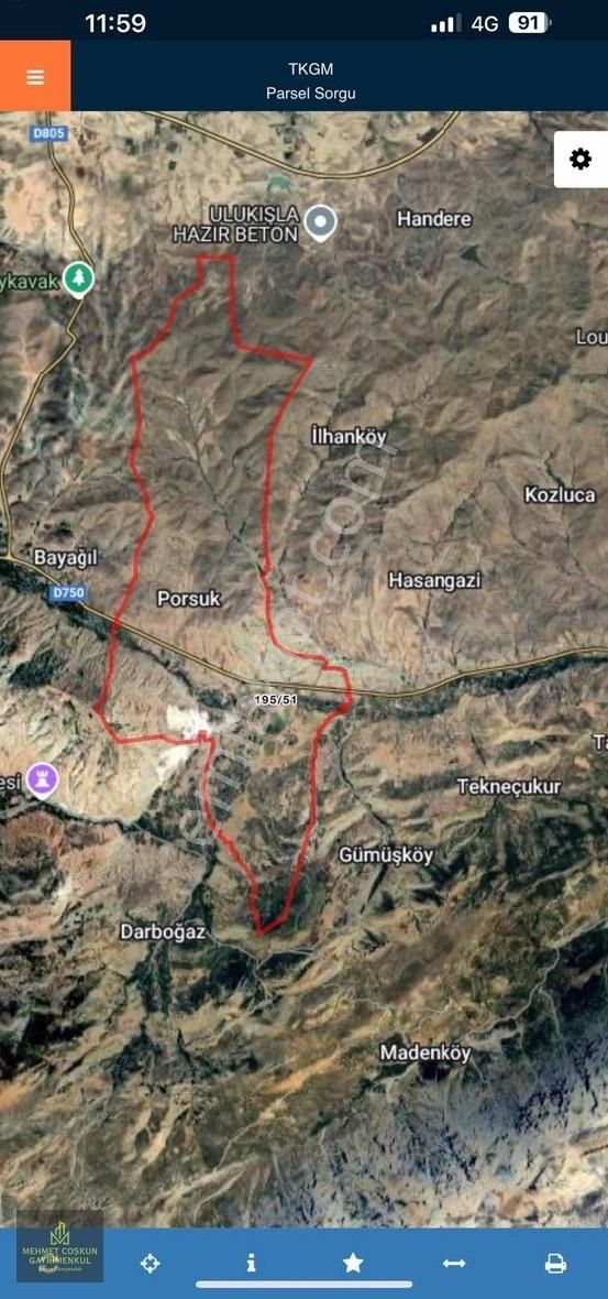 Porsuk'da Anayola Yakın 5843 M İçerisinde Satılık Yazlık Ev