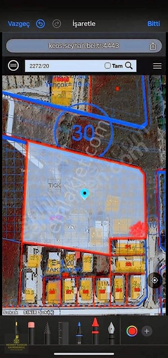 Mıdık,da Ticari+konut 1.60 Yoğunluklu 435m2 Arsa