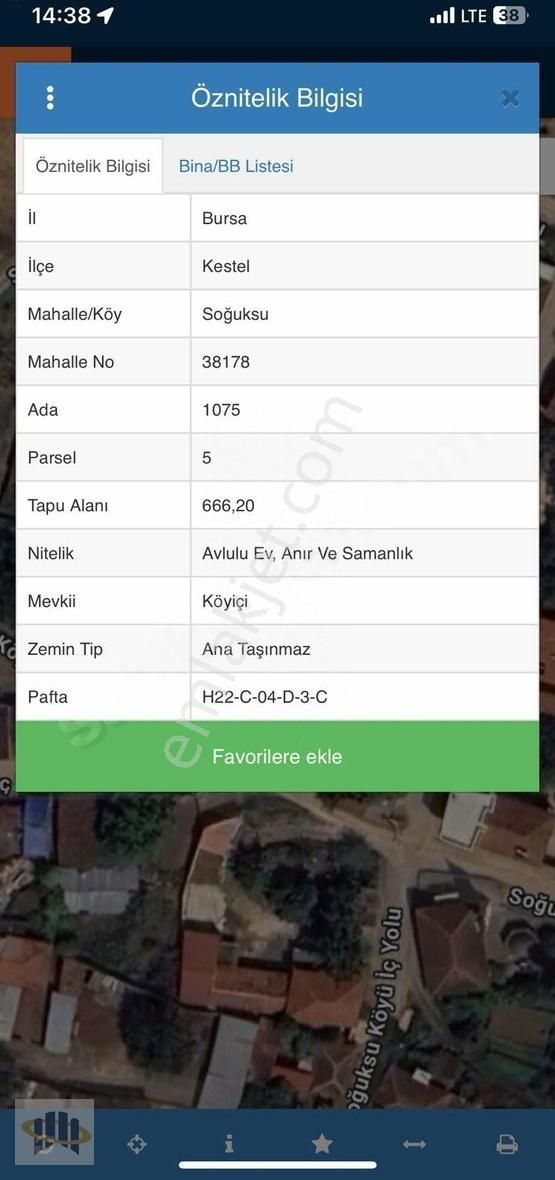 Eora'dan Bursa Kestel Soğuksu Köy İçinde 666m² İmarlı Arsa!