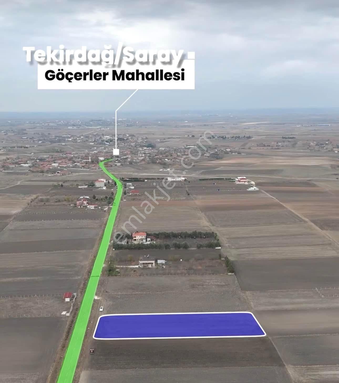 Saray Göçerler’de İmar İçi Asfalt Cephe 2.800m2 Tek Tapu Tarla