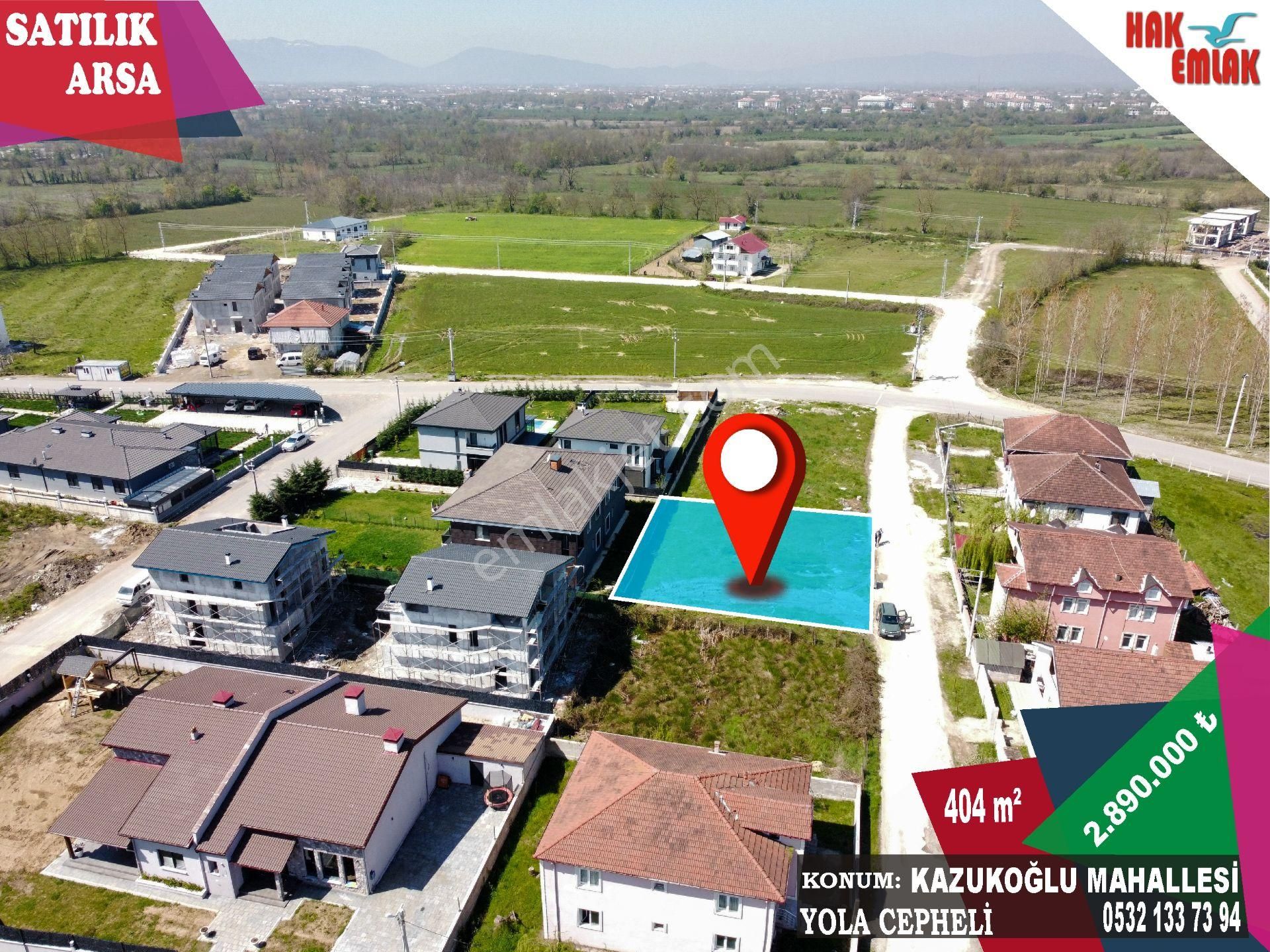 Hak Emlak'tan Kazukoğlu Mah. Villalar Bölgesi Satılık 404m² Arsa