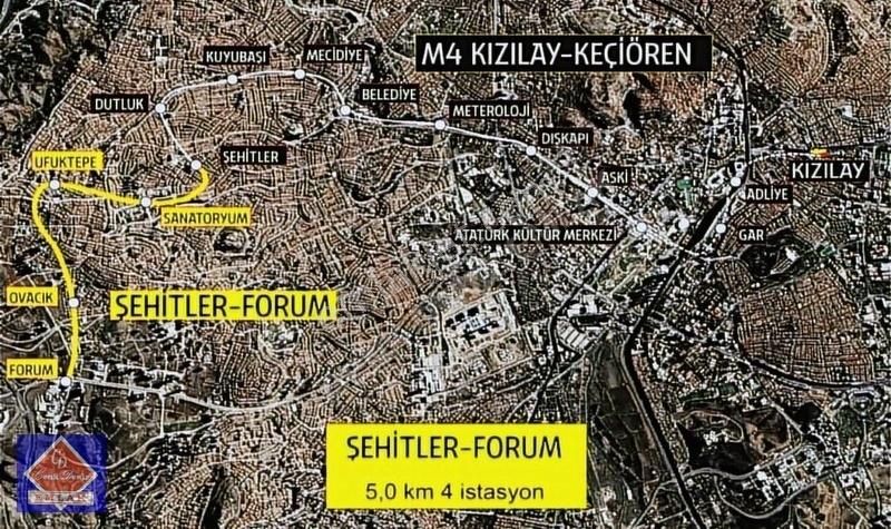 Keçiören Ovacık'ta 2 Daire Getirili Cadde Üzeri Kupon Arsa