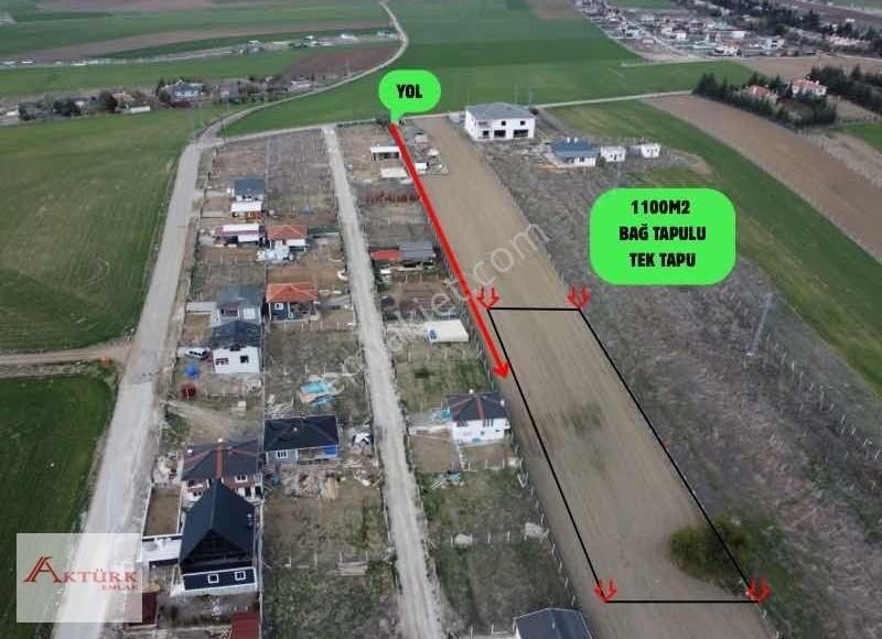 /*aktürk Emlaktan*\1100m2 Bağ Tapulu Manzaralı Fırsat Arsa